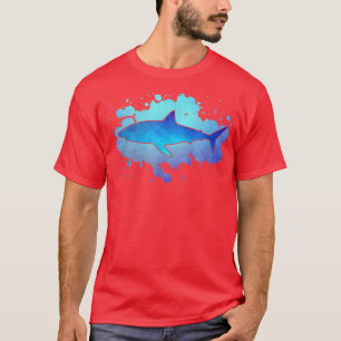 Shark Älskare Retro Vintage Dyka Snorkeling T Shirt