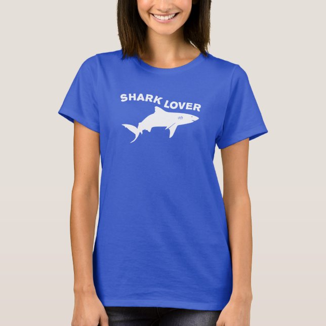 Shark Älskare T-Shirt (Framsida)
