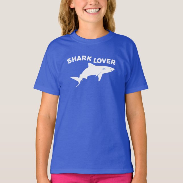 Shark Älskare T-Shirt (Framsida)