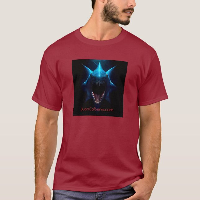"Shark Ansikte" av Juan Cabana 2024 NEW T Shirt (Framsida)