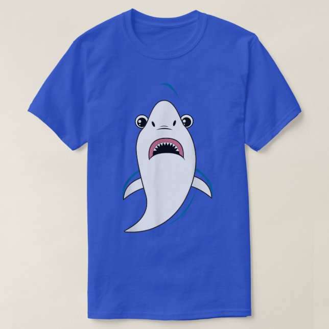 Shark Ansikte Costume Cute Easy Animal Halloween G T Shirt (Design framsida)