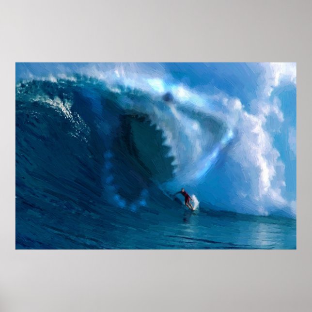 Shark Ansikte poster (Framsidan)