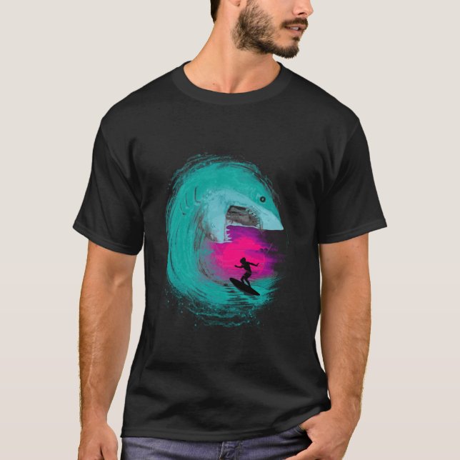 Shark Attack gift girl T Shirt (Framsida)