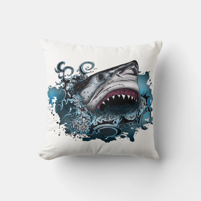 Shark Attack Kudde (Framsida)