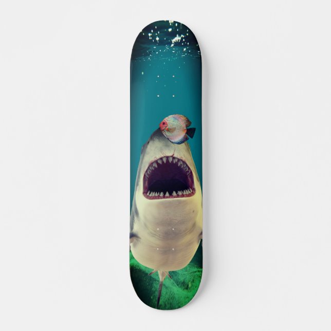 Shark Attack Mini Skateboard Bräda 18,5 Cm (Framsida)