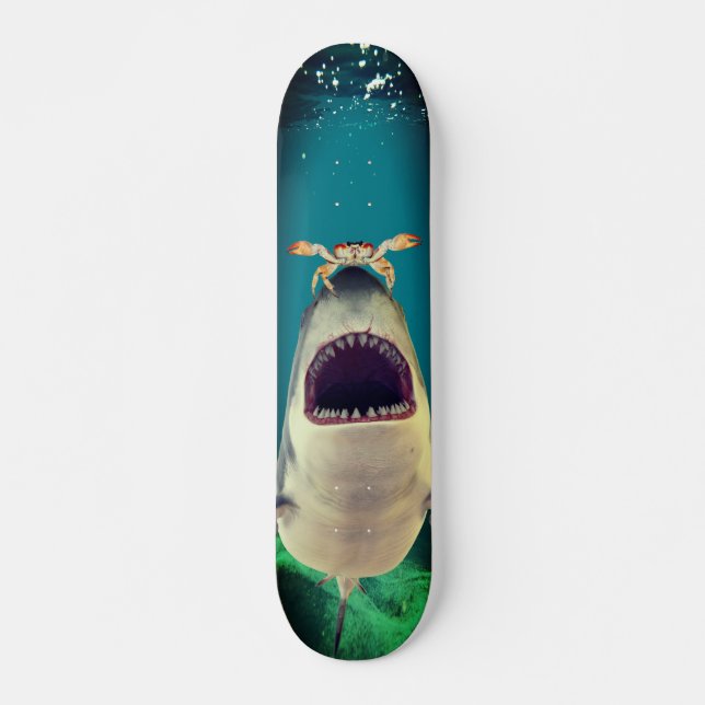 Shark Attack Mini Skateboard Bräda 18,5 Cm (Framsida)