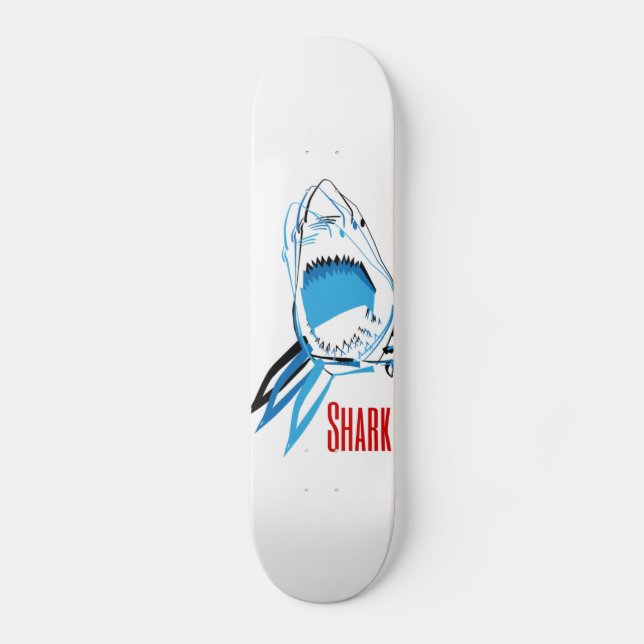 Shark Attack Mini Skateboard Bräda 18,5 Cm (Framsida)