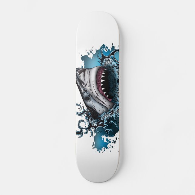 Shark Attack Skateboard Bräda 20 Cm (Framsida)