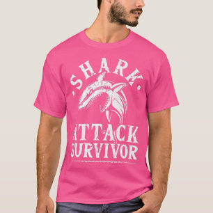Shark Attack Survivor Support Swimmer Surfer T Shirt