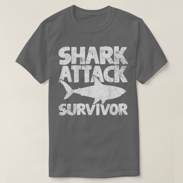 Shark Attack Survivor T Shirt (Design framsida)