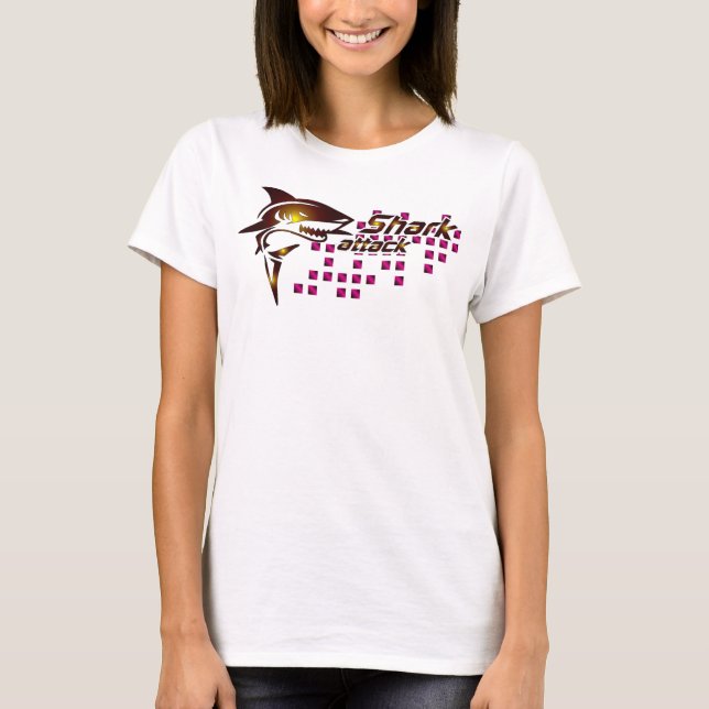 Shark Attack Women Shirt T (Framsida)