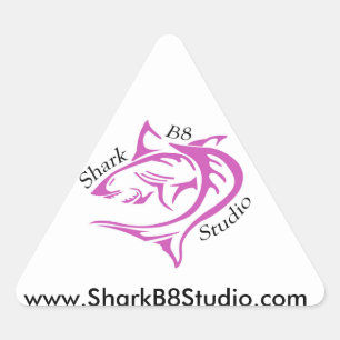 Shark B8 Studio Sticker Triangelformat Klistermärke