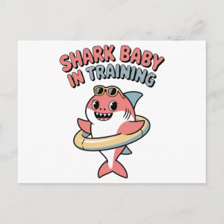Shark Baby in Training | Kids Helg Vykort