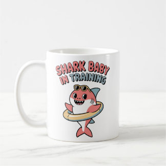 Shark Baby in Training | Kids Kaffemugg