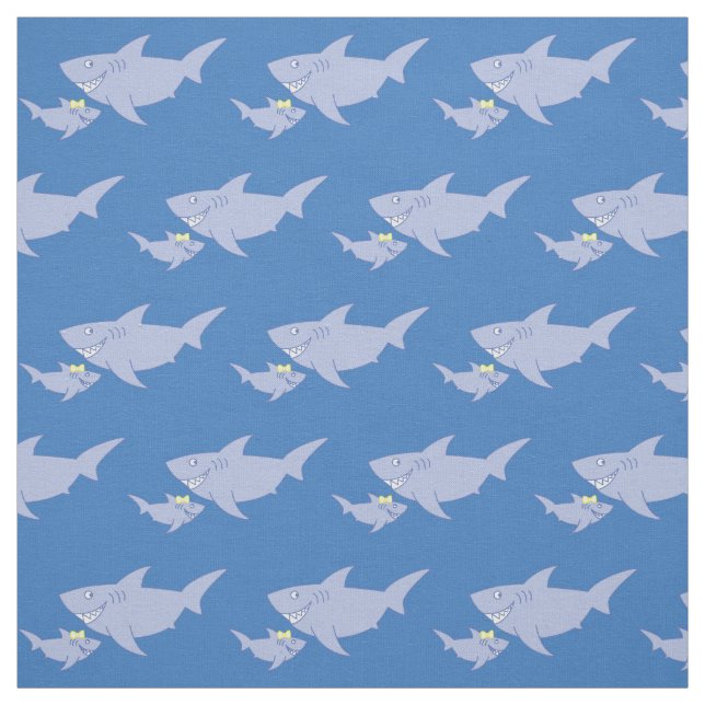 Shark Baby Nursery Decor Cute Tyg (Provkarta)
