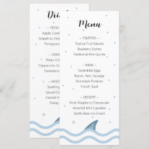 Shark Baby Shower-meny med Shark Fin & Bubbles