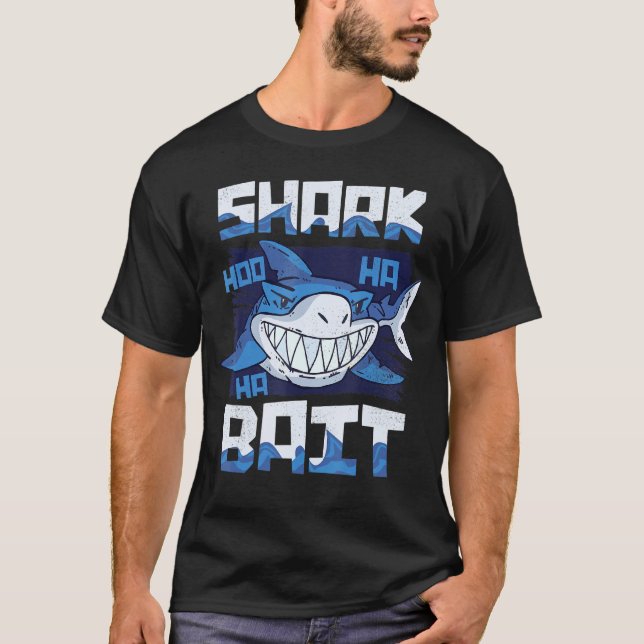 Shark Bait Hoo ha haj i veckan T Shirt (Framsida)