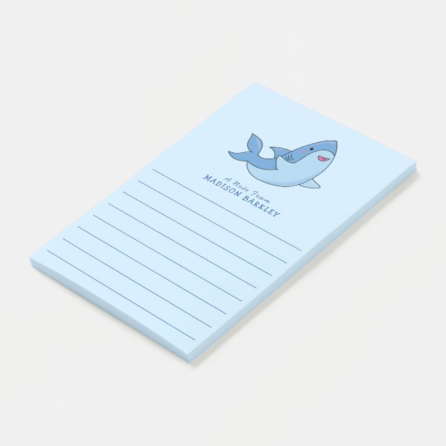 Shark Barn Cute Kawaii Post-it Notes (Vinklad)