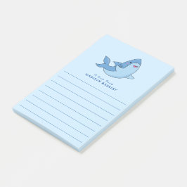 Shark Barn Cute Kawaii Post-it Notes Block