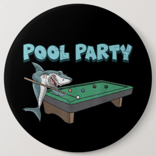 Shark Bassäng Party Pun Billiard Sommarbeach Bassä Knapp