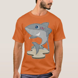 Shark Billiard Queue T Shirt