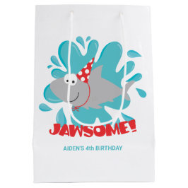 Shark Birthday Gift Bag