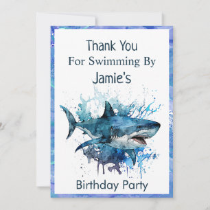 Shark Birthday, Shark Attack Tack Kort