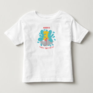 Shark Bita Andra födelsedagen T-Shirt