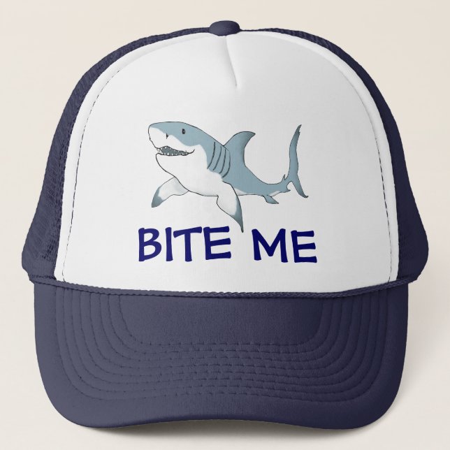 Shark Bita Me hat Keps (Framsida)