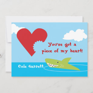 Shark Bita Valentine Julkort