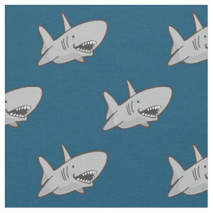 Shark Blue Fabric Tyg