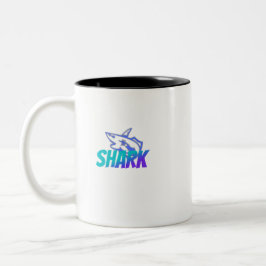 Shark | Bold Ocean Predator Design for Gym & Gift Två-Tonad Mugg