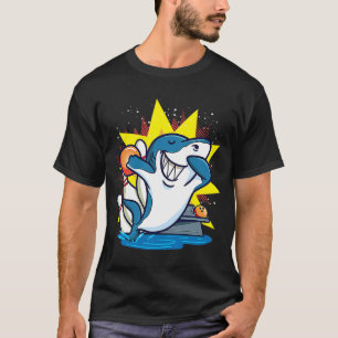 Shark Bowling Kids Animals Chemise Party T Shirt