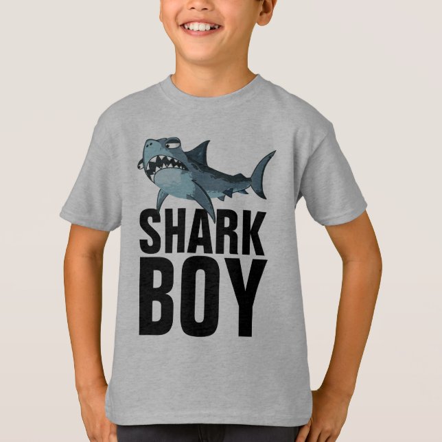 SHARK BOY BOYS KIDS MANAR T-SHIRTS (Framsida)