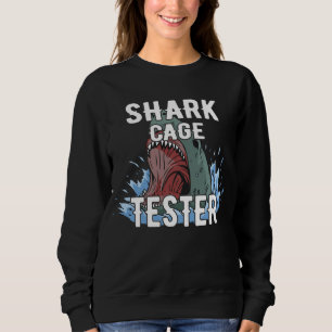 Shark Cage Tester - Finny Ocean Äventyr Humor T Shirt