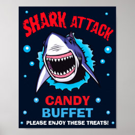 Shark Candy Buet-skylt Shark Candy pub-skylt Poster