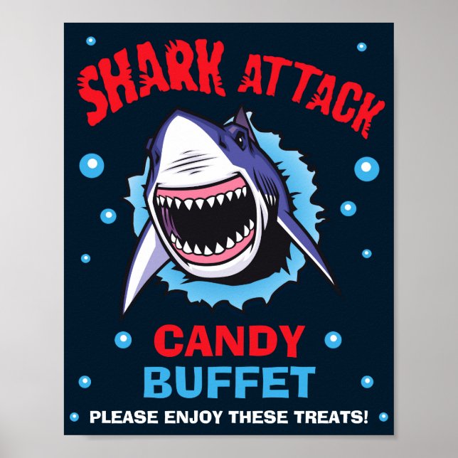 Shark Candy Buet-skylt Shark Candy pub-skylt Poster (Framsidan)