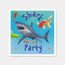 Shark Children Party Pappersservett