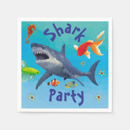 Shark Children Party Pappersservett