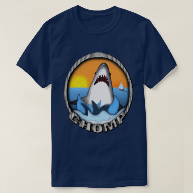 Shark Chomp Tee Shirt (Design framsida)