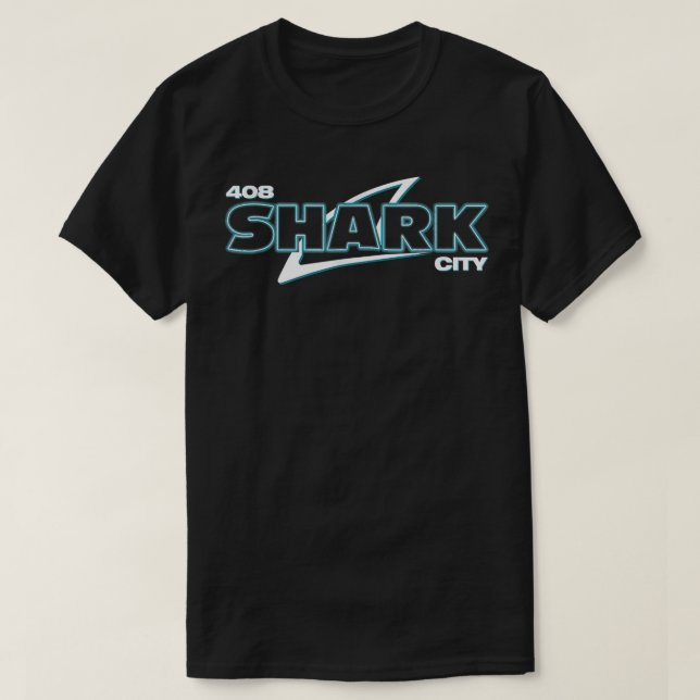 Shark City, San Jose Savages, San Jo, 408, SJ San T Shirt (Design framsida)
