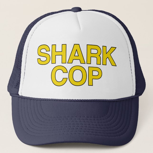 SHARK COP-slogan Truckerkeps (Framsida)