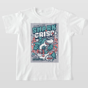 Shark Crisp Cereal pop art for Shark Week T-Shirt