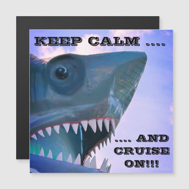 SHARK CRUISE DOOR MAGNET (Fram/baksida)