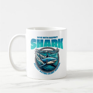 Shark Dive med respekt Kaffemugg