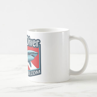 Shark Diver-kaffe mugg. Kaffemugg