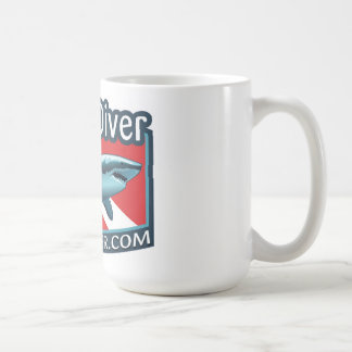 Shark Diver-kaffe mugg. Kaffemugg