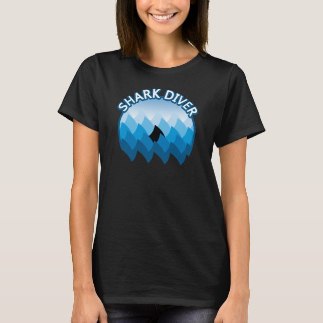 Shark Diver T-Shirt (Framsida)