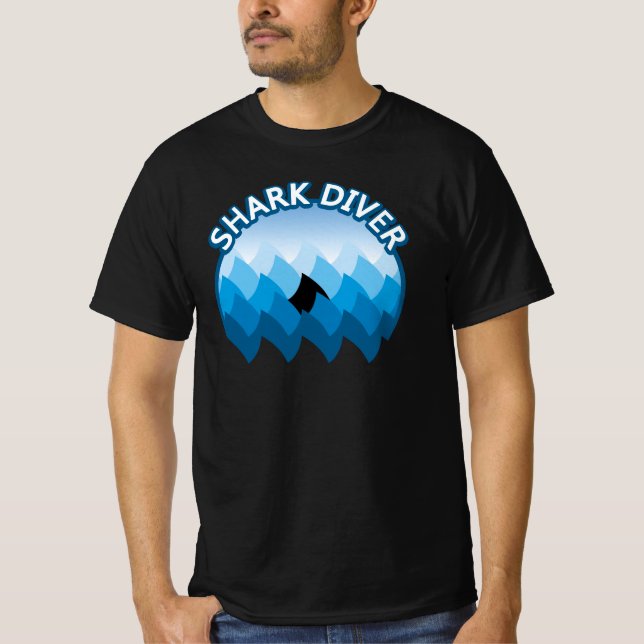Shark Diver T-Shirt (Framsida)