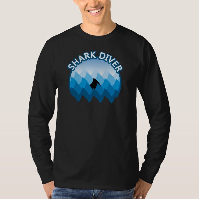 Shark Diver T-Shirt (Framsida)